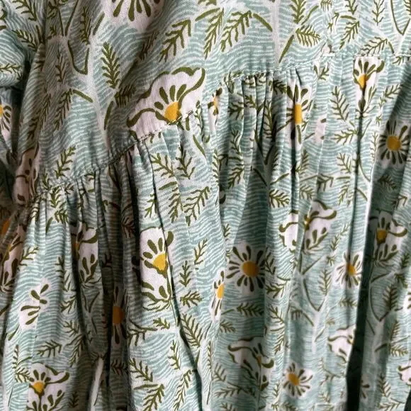 Pink Chicken Sage Green Floral Midi Dress - Picture 5 of 12